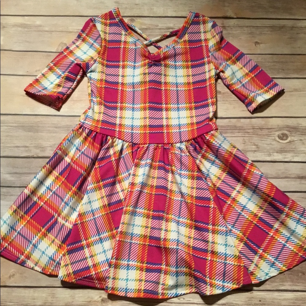 Dot Dot Smile plaid Ballerina 2T NWT